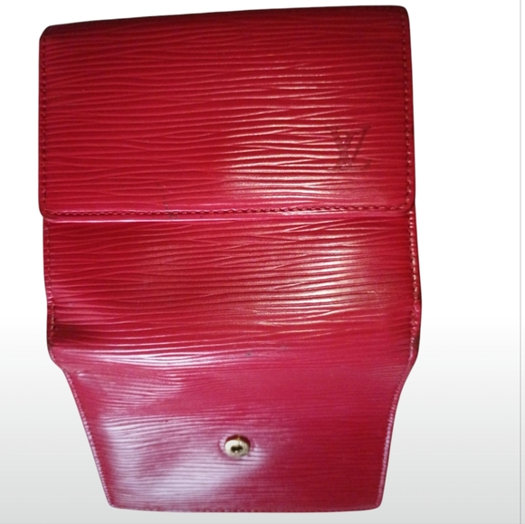 Preloved Louis Vuitton Red Women's Epi Wallet With COA - Picture 7 of 10